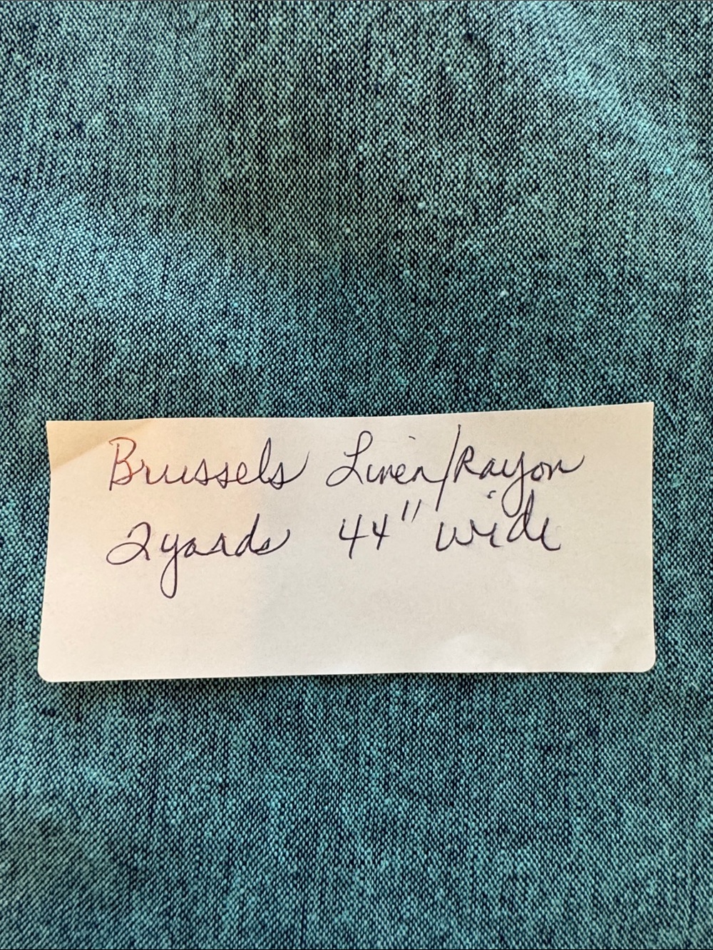 FABRIC Brussels Linen Rayon Blend 2 yards 44” wide